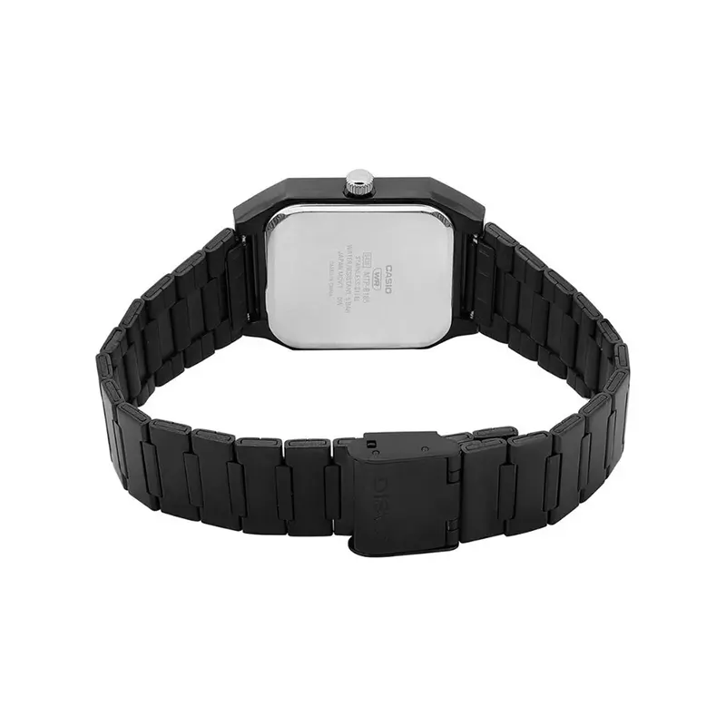 Casio Enticer Classic Silver Dial Black Band Men's Watch- MTP-B185B-7AV